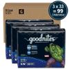 Goodnites Boys' Bedwetting Underwear, Size S/M (43-68 lbs), 99 Ct (3 Packs of 33), Packaging May Vary view 2