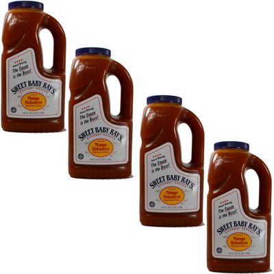 Sweet Baby Rays Mango Habanero Wing Sauce & Glaze 64 Oz. (4-Pack)