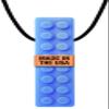 ARK Brick Stick, Chew Necklaces for Sensory Kids and Adults, Oral and Hand Fidget for Autism, ADHD, SPD, Anxiety, Medical-Grade Textured Chew Necklace, XXT, Very Firm, Royal Blue view 1
