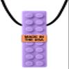 ARK Brick Stick, Chew Necklaces for Sensory Kids and Adults, Oral and Hand Fidget for Autism, ADHD, SPD, Anxiety, Medical-Grade Textured Chew Necklace, XXT, Very Firm, Lavender view 1