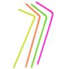 160 Neon Straws with a longer Flex bend view 1