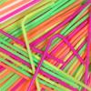 160 Neon Straws with a longer Flex bend view 2