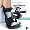 Alpha Medical Plantar Fasciitis Heel & Foot Night Splint. Sleeping boot for foot stretching. P.F. Night Splint with wedge for dorsiflexion. Achilles tendonitis, calf & arch relief. Fits both Left & Right Foot L4398 (Medium) view 3