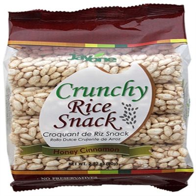 Jayone Crunchy Rice Snack, Honey Cinnamon, 2.82 Ounce (Pack of 6)