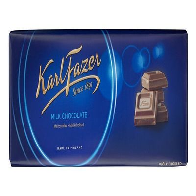 Karl Fazer Blue Original Finnish Milk Chocolate Bar, 200g, 10 pack