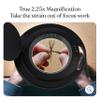 Brightech LightView Pro Magnifying Desk Lamp, 2.25x Light Magnifier with Clamp, Adjustable Magnifying Glass with Light for Crafts, Reading, Close Work - Black view 2