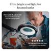 Brightech LightView Pro Magnifying Desk Lamp, 2.25x Light Magnifier with Clamp, Adjustable Magnifying Glass with Light for Crafts, Reading, Close Work - Black view 3