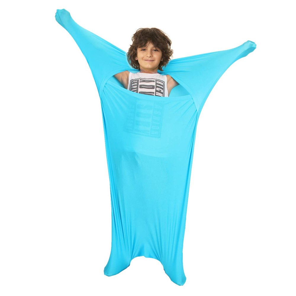 Alnkids Dynamic Movement Sensory Body Sock - Updated Version (Blue, Medium)