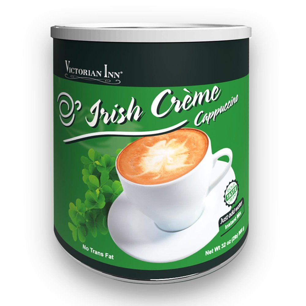 Victorian Inn Instant Cappuccino - Irish Crme Flavor - Smooth & Flavorful Coffee Mix - Perfect Hot, Cold, or Blended - Ideal as Coffee Creamer - 2 Pound (Pack of 1)