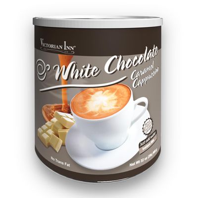 Victorian Inn Instant Cappuccino - White Chocolate Caramel - Creamy & Delightful Coffee Mix - Great Hot, Cold, or Blended - Great as a Coffee Creamer - 2 Pound (Pack of 1)