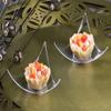100 Clear Plastic Mini Triangle Dessert Plates 100 Shooting Star Mini Appetizer Plates Small Cocktail Party Plates Sushi pie Tasting Plates Sample Plates  view 2