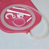 Enema Bag Kit for Colon Cleansing with Platinum Cured Silicone Hose (4 Quart, Open Top) - Red view 2