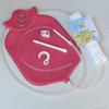 Enema Bag Kit for Colon Cleansing with Platinum Cured Silicone Hose (4 Quart, Open Top) - Red view 4