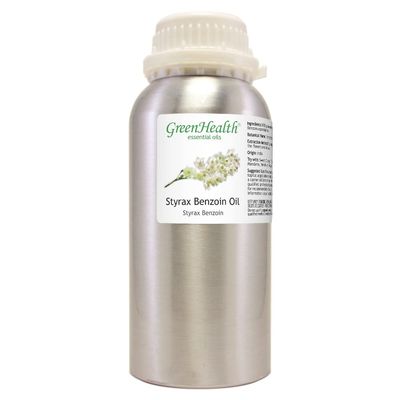 16 fl oz - Styrax Benzoin Oil (100% Pure & Uncut), Aluminum Bottle - GreenHealth
