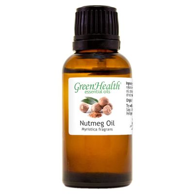 1fl oz - Nutmeg Essential Oil (100% Pure & Uncut) - GreenHealth