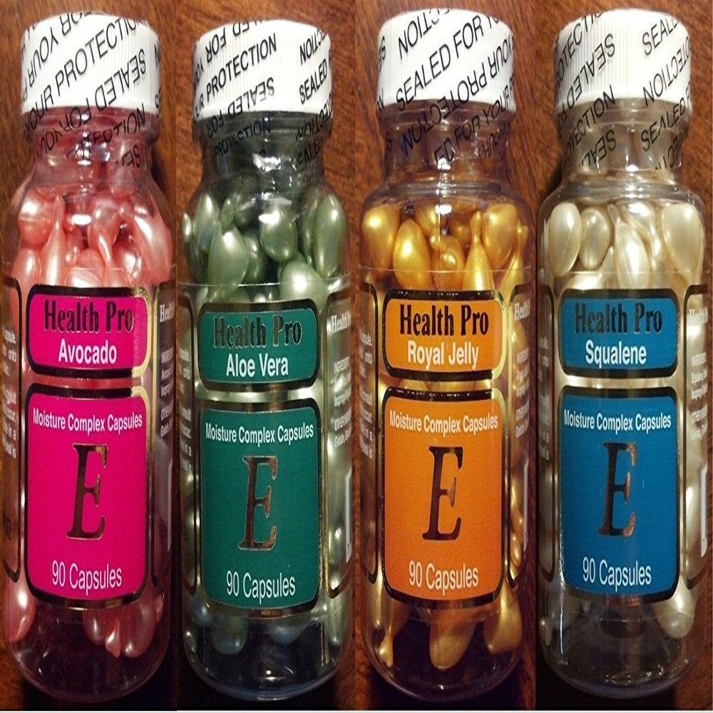 Set of 12 Vitamin E Skin Oil-Avocado/Aloe Vera/Royal Jelly/squalene (3 Each)