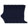 Gentle Grip - 6 Pack of Ladies Diabetic Socks - 5-9 US / 4-8 UK (Dark Blue) view 1