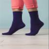 Gentle Grip - 6 Pack of Ladies Diabetic Socks - 5-9 US / 4-8 UK (Dark Blue) view 2