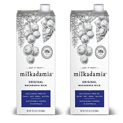 milkadamia Macadamia Milk, Original (Lightly Sweetened) -32 Fl Oz (Pack of 2)