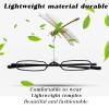 Viseng Slim Mini Metal Reading Glasses Compact Lightweight Portable Readers with Glasses Case for Reading Case,Black+Gray+2.0 view 3