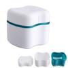 faruijie Denture Bath Case with Basket Denture Bath Cleaning Box Container Soaking Cup Cleaner Retainer Case Holder for Dentures for False Teeth view 1