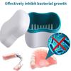 faruijie Denture Bath Case with Basket Denture Bath Cleaning Box Container Soaking Cup Cleaner Retainer Case Holder for Dentures for False Teeth view 3