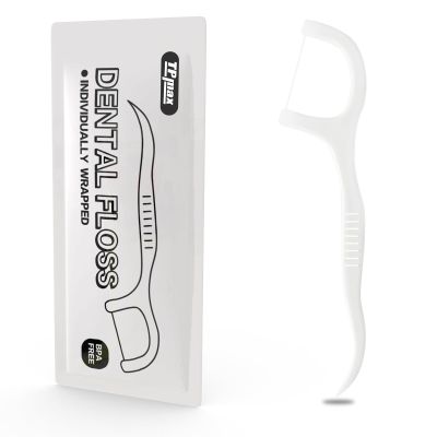 500 Count Dental Flossers Each Individually Wrapped, Floss Singles Bag, Travel Hotel Restaurant Office Car Dental Floss, Floss Picks Oral Care Teeth Clean Flat Wire