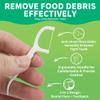 500 Count Dental Flossers Each Individually Wrapped, Floss Singles Bag, Travel Hotel Restaurant Office Car Dental Floss, Floss Picks Oral Care Teeth Clean Flat Wire view 3