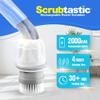 Scrubtastic Spin Scrubber, Electric Shower Scrubber  Rechargeable, Multipurpose Extendable Tile Cleaner, Bathroom, Floor & Grout Bathtub Power Scrubber with 3 Rotating Brush Heads, Improved for 2022 view 3