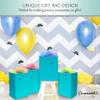 OccasionALL Teal Gift Bags with Handles, Teal Christmas Gift Bags, Large Party Favor Bags for Weddings, Birthdays, Holidays, Shopping, Party Supplies, Bulk, 10x5x13, 12 Pack view 3
