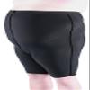 10-15 Mmhg Compreshorts For Truncal/Abdominal Lymphedema; 5Xl; Black SIGVARIS view 1
