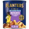 PLANTERS Deluxe Mixed Nuts, Cashews, Almonds, Brazil Nuts Mix, Pistachios, Pecans, Lightly Salted, Snacks for Adults and Kids, Party Snack, 15.25oz view 1