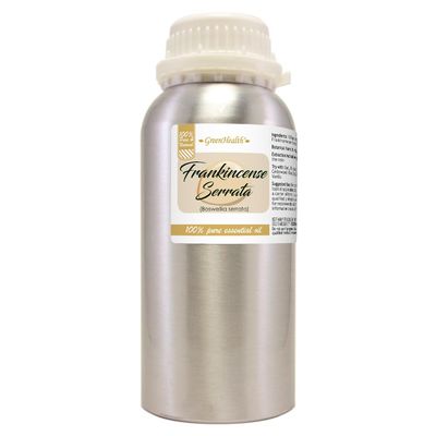 16 fl oz - Frankincense Essential Oil (100% Pure & Uncut), Aluminum Bottle - GreenHealth