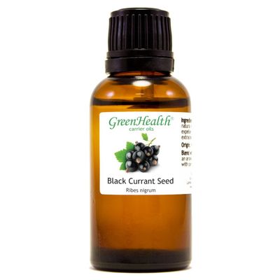 Black Currant Seed Oil 1 fl oz (30 ml) 100% Pure Virgin Cold Pressed GreenHealth