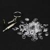40 Pairs Nose Pads Oval Shape Eyeglass Silicone 12mm Slide on for Rimless Frames + Screw Driver view 1