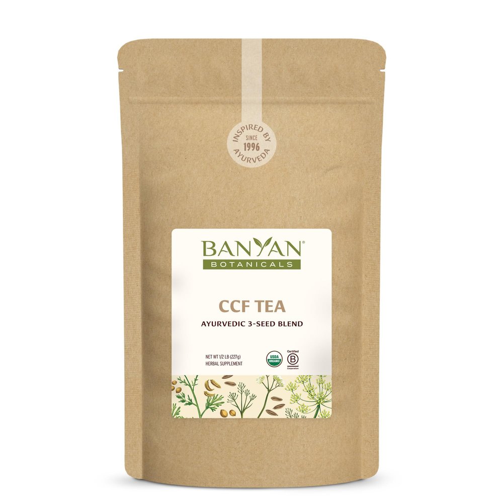 Banyan Botanicals Organic CCF TeaCumin Coriander FennelBloating Relief & Digestive SupportNatural Detox TeaCaffeine-Free Loose Leaf Tea  lb Bulk (90 Servings) USDA Organic*