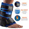 Shock Doctor Ice Recovery Compression Ankle Wrap, Black, Small/Medium view 2