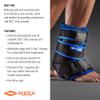 Shock Doctor Ice Recovery Compression Ankle Wrap, Black, Small/Medium view 4