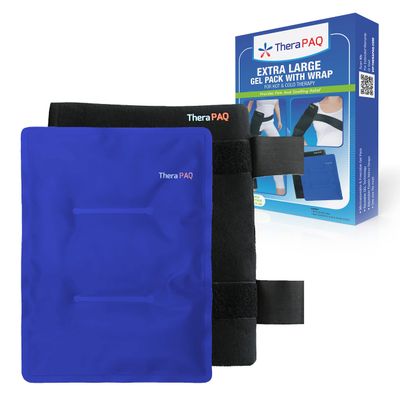 Reusable Ice Packs for Injuries 14 x 11 Flexible Gel Ice Pack for Knee, Back, Shoulder Pain Relief, Soft Cold Compress for Swelling, Hot & Cold Therapy
