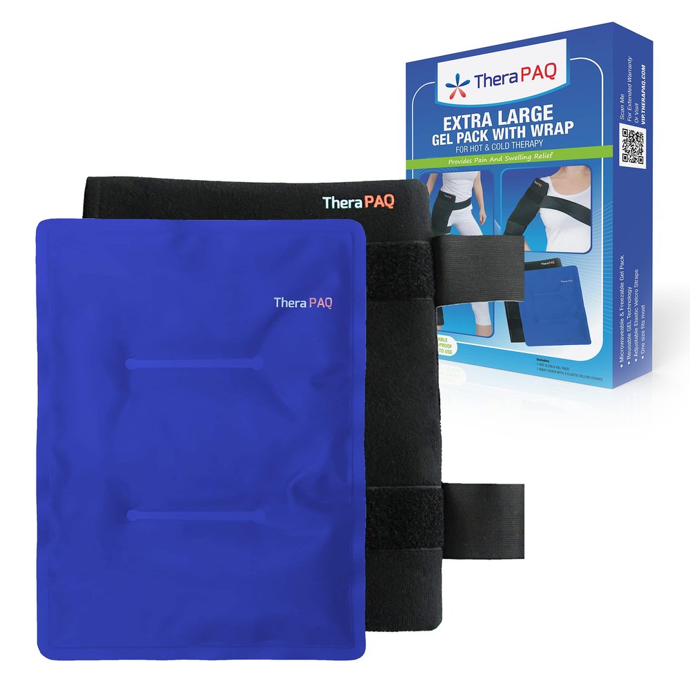 Reusable Ice Packs for Injuries 14 x 11 Flexible Gel Ice Pack for Knee, Back, Shoulder Pain Relief, Soft Cold Compress for Swelling, Hot & Cold Therapy
