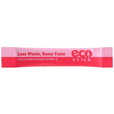 ecoStick Zero Calorie Sweetener Packets | Pink Saccharin | 2000 Count | Gluten Free