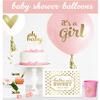 Balloon Crafts Gold Girl Baby Shower Balloons (set of 3) - Baby Announcement, Gender Reveal Party, Birthday Decorations view 2