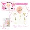 Balloon Crafts Gold Girl Baby Shower Balloons (set of 3) - Baby Announcement, Gender Reveal Party, Birthday Decorations view 3