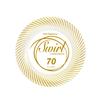 Party Essentials 70-Count Hard Plastic 6" Divine Dinnerware China Dessert/Appetizer Swirl Rim Disposable Plates, White/Gold view 3