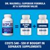 Dr. Maxwell Alpha GPC 600mg + Uridine, a Choline Enhancer. Better Than Alpha-GPC or Uridine Alone. Best Choline Source: 2in1, Soy Free, No Fillers, 60 Pills, Acetylcholine Precursor view 3
