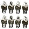 12pack Black Polka Dots Cupcake Decorating Liners with Wedding Cupcake Sugars Decorations -12ct view 1