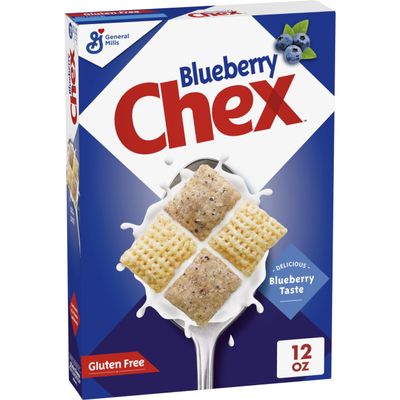 Blueberry Chex Cereal, Gluten Free Breakfast Cereal, Made with Whole Grain, 12 oz