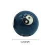 1.4'' Health Hand Balls Cloisonne Exercise Stress Balls Craft Collection (TAIJI blue, s) view 2