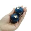 1.4'' Health Hand Balls Cloisonne Exercise Stress Balls Craft Collection (TAIJI blue, s) view 3