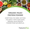 NaturesPlus Organic Paleo Protein - 1.49 lbs, 20 g Protein, Vegan Protein Powder - Unflavored, Unsweetened - Certified Organic High Protein Energy Protein - Vegetarian, Gluten-Free - 15 Servings view 2